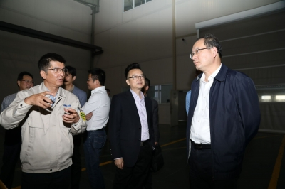 2017年10月25日浙江省委副秘書(shū)長(zhǎng)、省委辦公廳主任考察天通